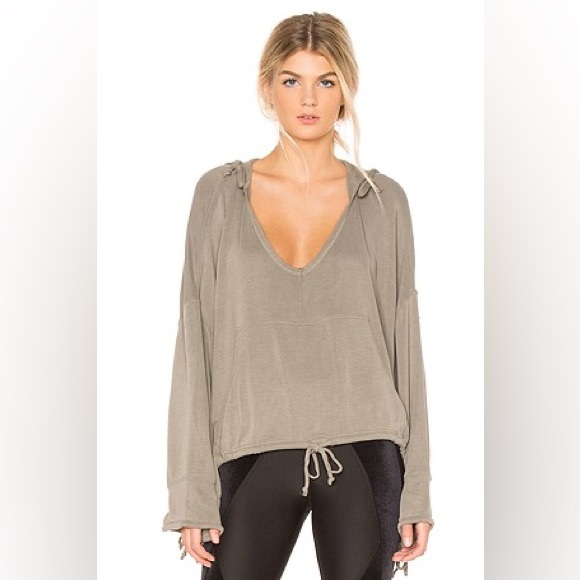 Free People Tops - Free People Movement Yella Olive Hoodie